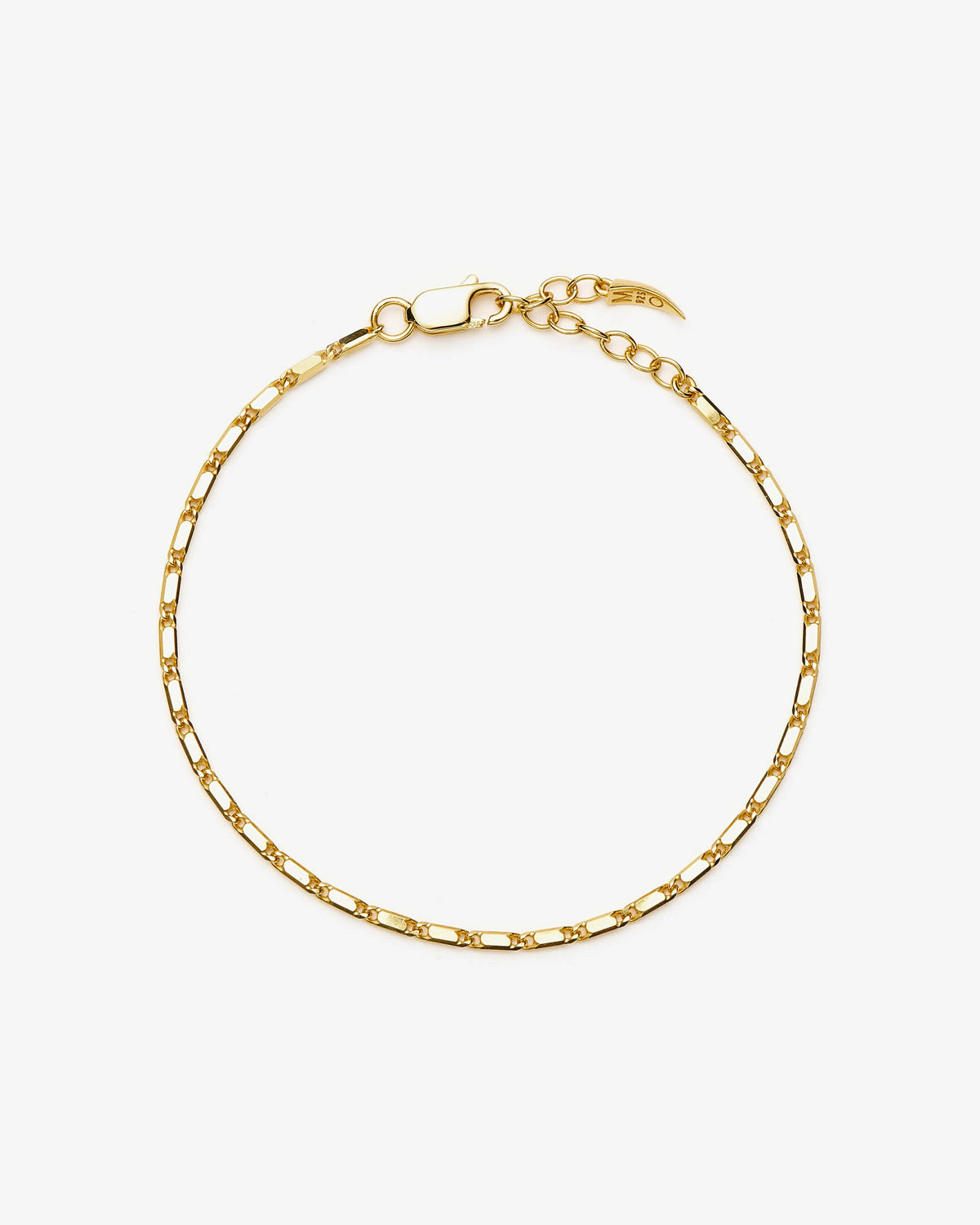 Missoma Lucy Williams Horizon Link Chain Bracelet in gold vermeil