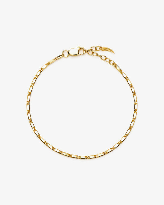Missoma Lucy Williams Horizon Link Chain Bracelet in gold vermeil
