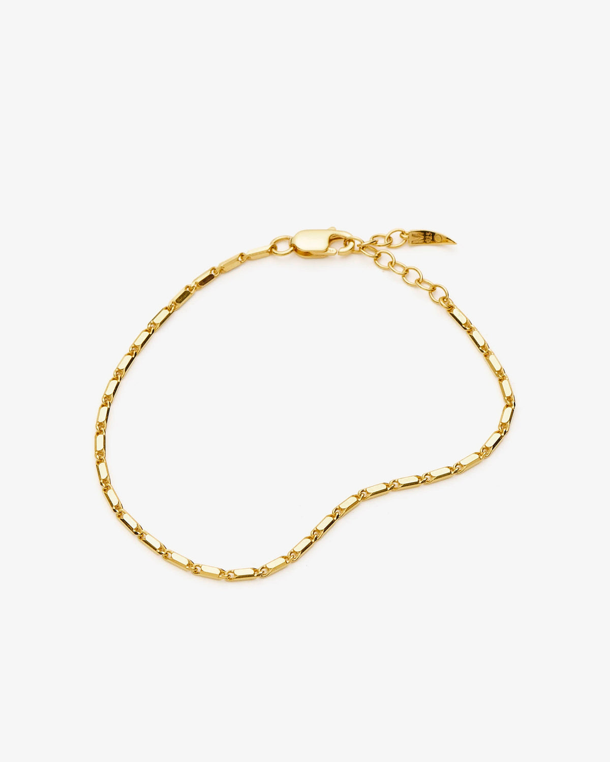 Missoma Lucy Williams Horizon Link Chain Bracelet in gold vermeil, view 2