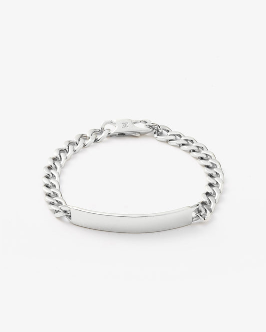 Missoma Engravable ID Chain Bracelet in sterling silver