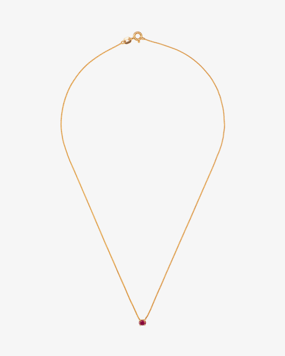Wouters & Hendrix Gold 18K Gold Ruby Pendant Necklace