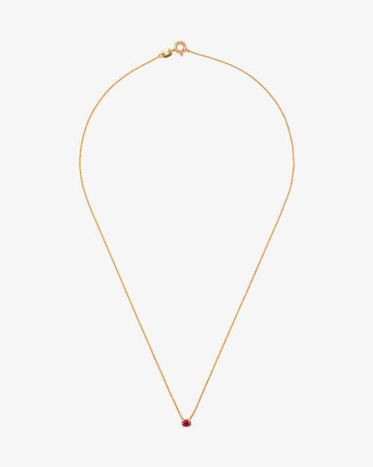 Wouters & Hendrix Gold 18K Gold Ruby Pendant Necklace
