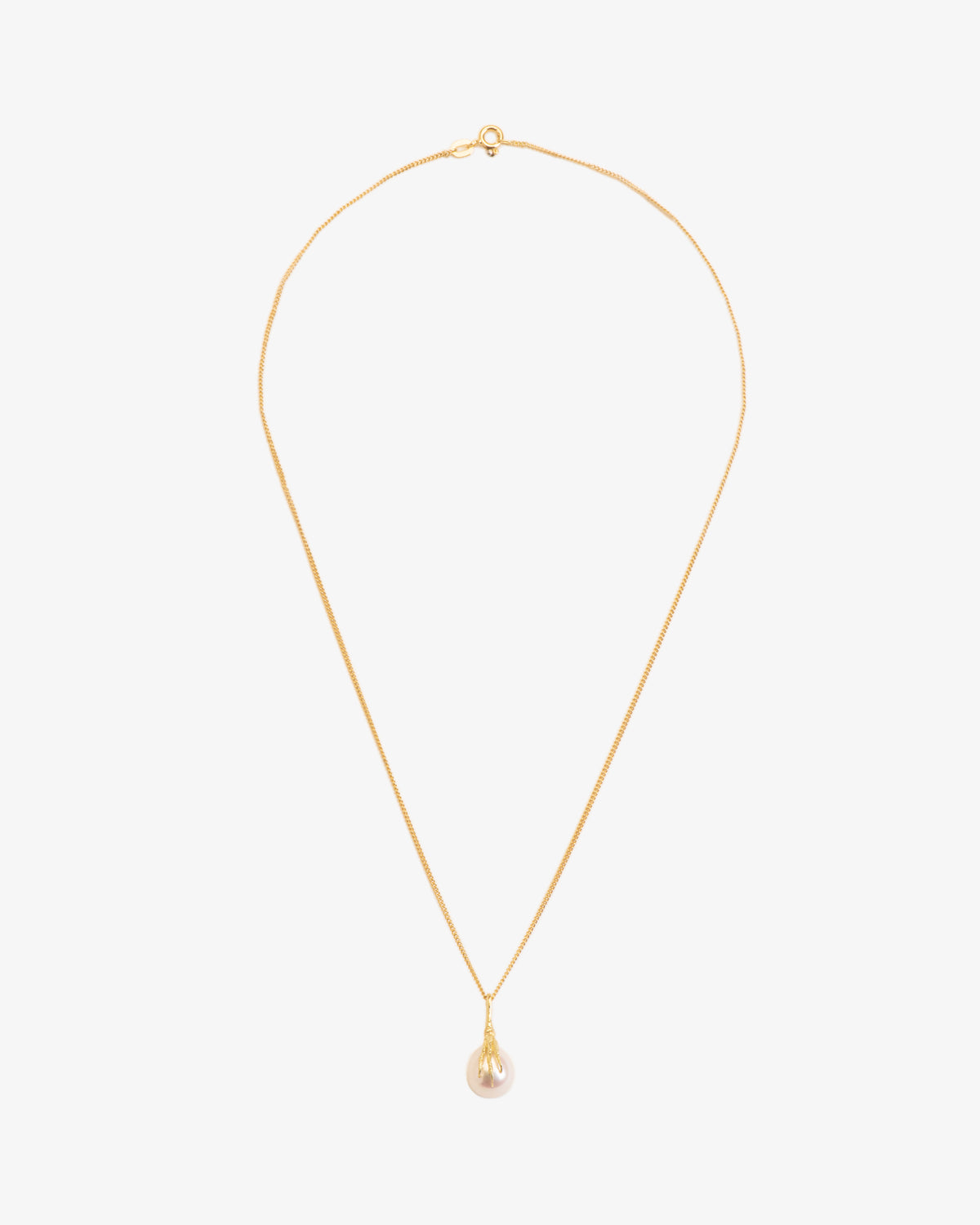 Wouters & Hendrix Gold 18K Gold Grigri Pearl Pendant Necklace