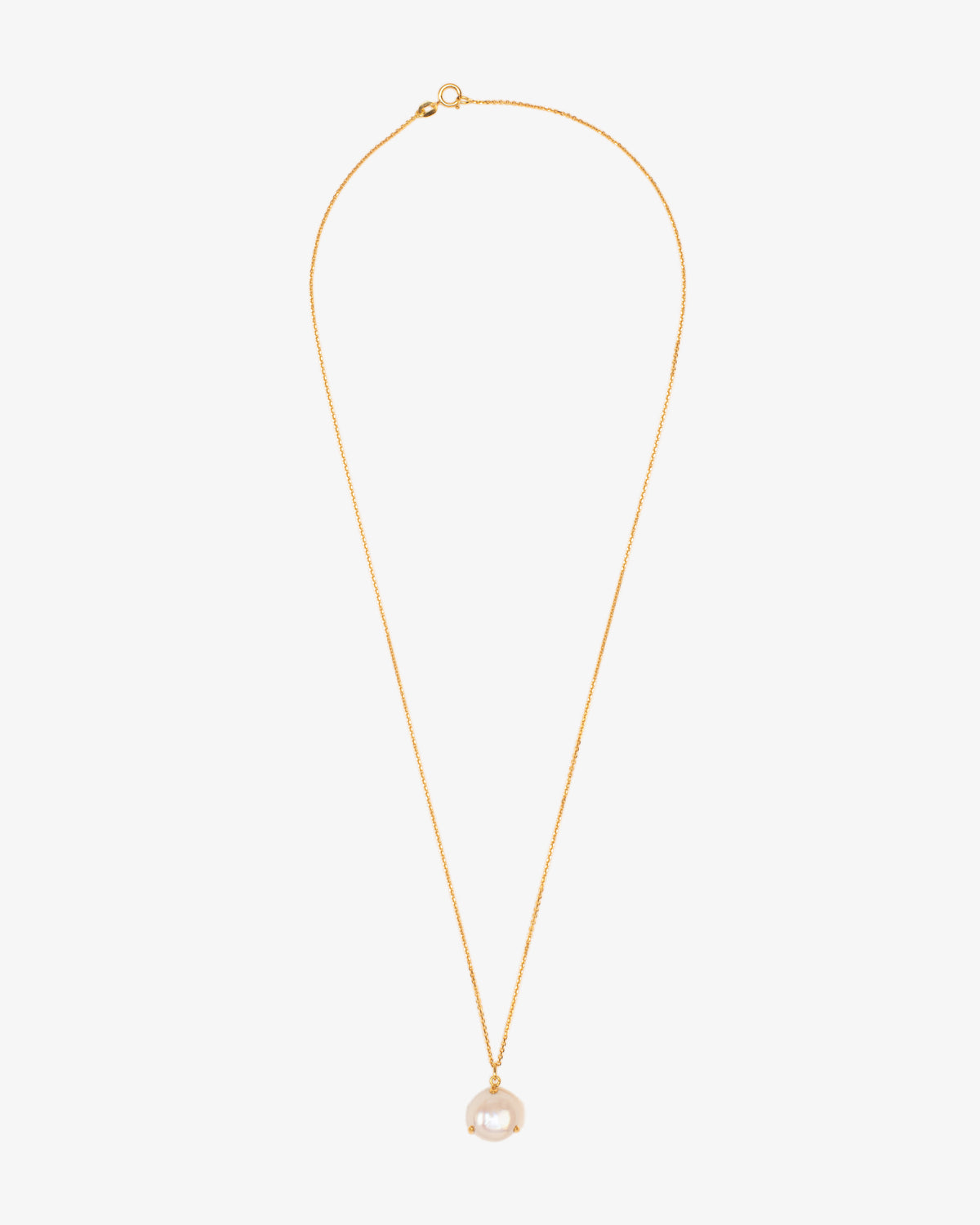 Wouters & Hendrix Gold 18K Gold Long Pearl Pendant Necklace