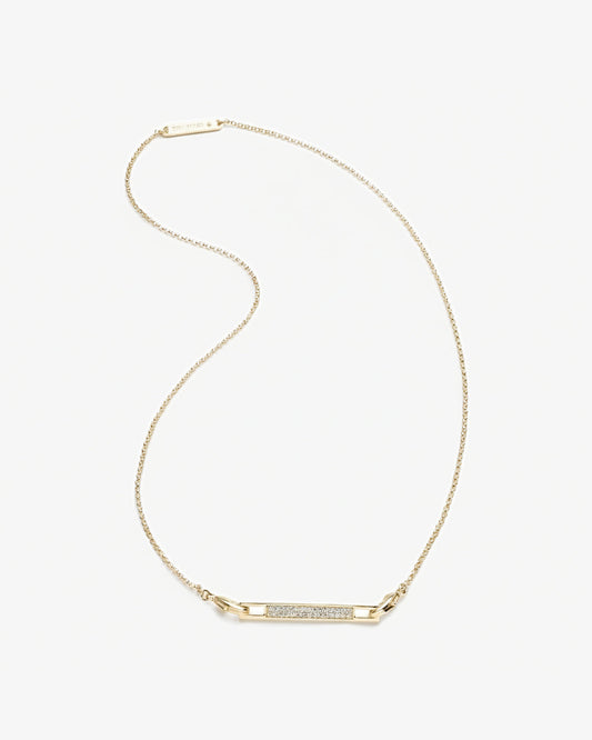 Eddie Borgo Pavé Safety Chain Necklace