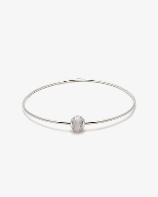 Eddie Borgo Milky Quartz Pave Lenox Collar