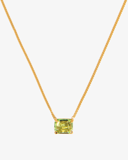 Peridot Crystal Necklace