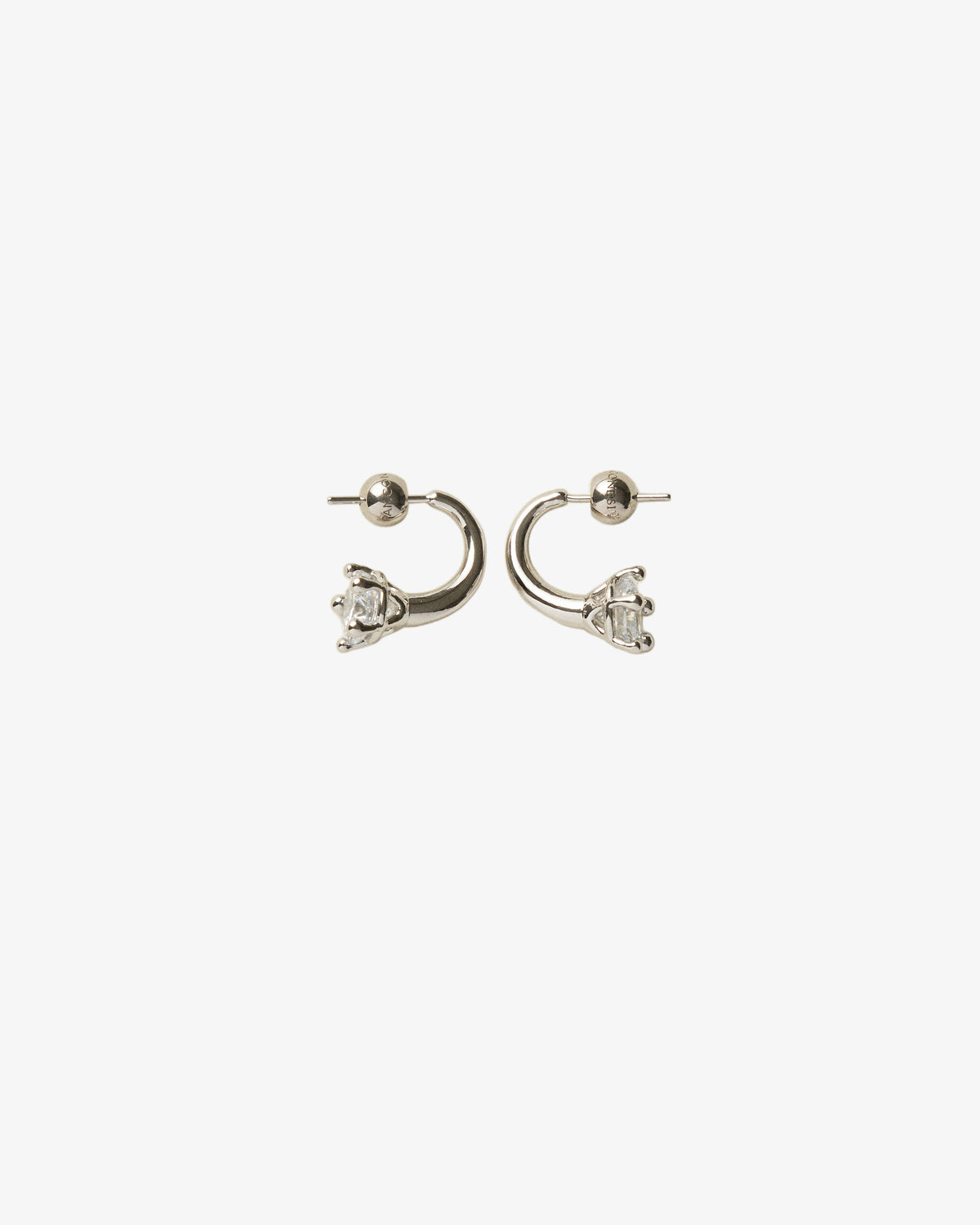 Panconesi Nova Earrings in rhodium-plated brass