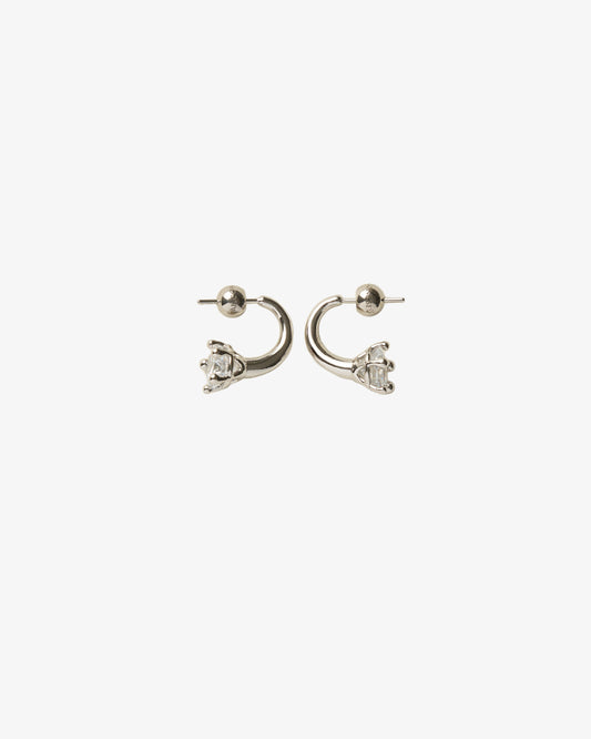 Panconesi Nova Earrings in rhodium-plated brass