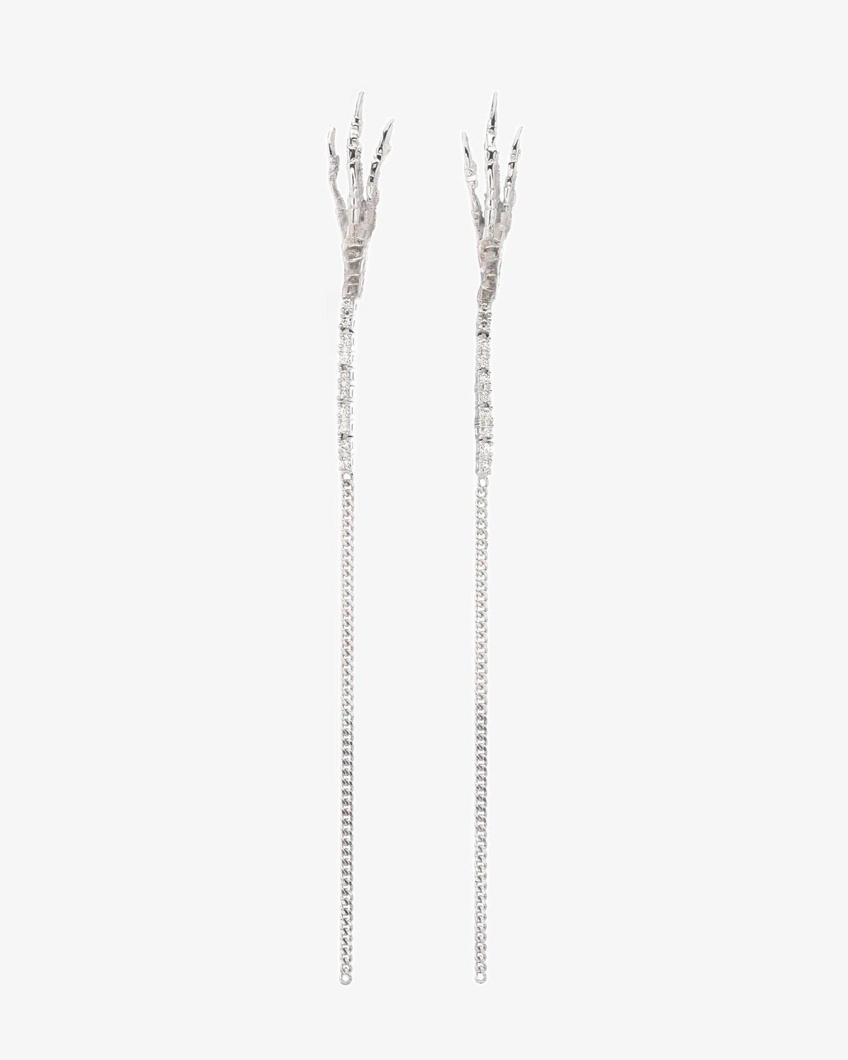 Wouters & Hendrix Gold 18K White Gold Claw Diamond Earrings