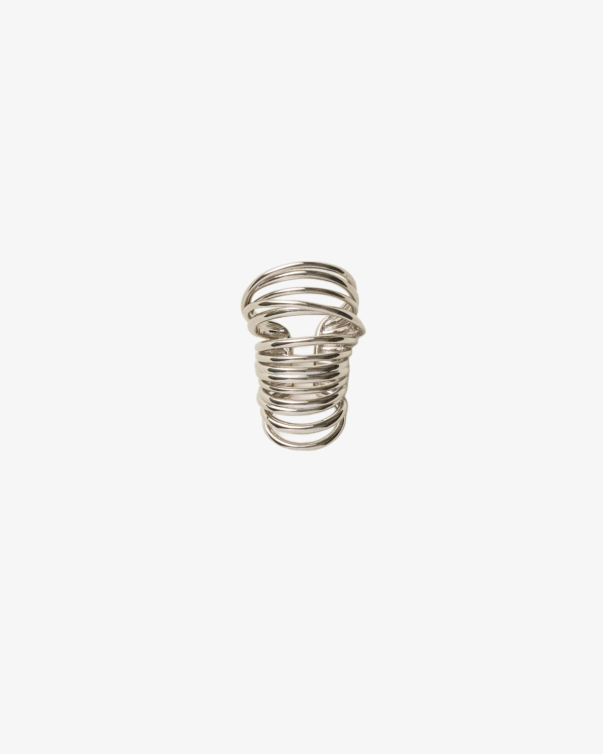 Panconesi Orbit Multi Ear Cuff in rhodium-plated brass