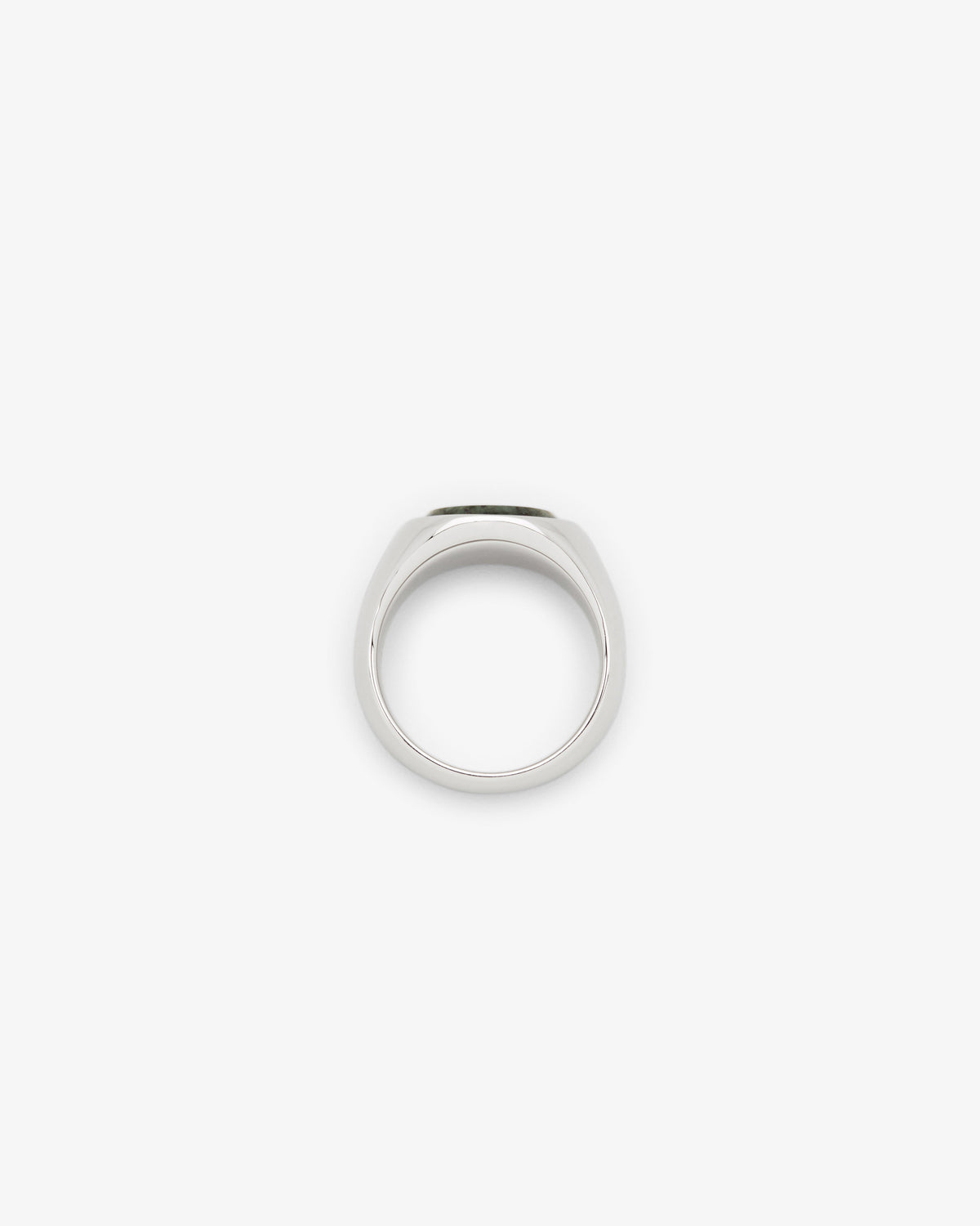 Tom Wood Oval Green Marble Ring