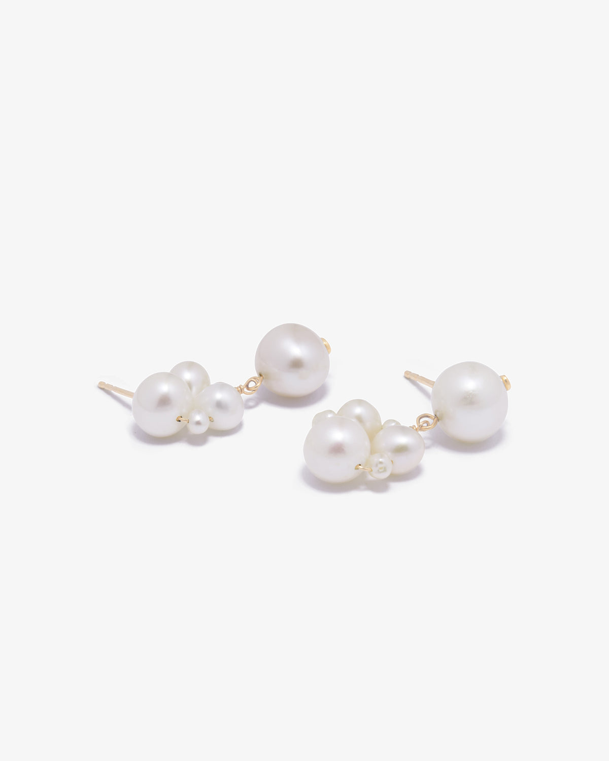 Completed Works – Inverted Pearls Earrings