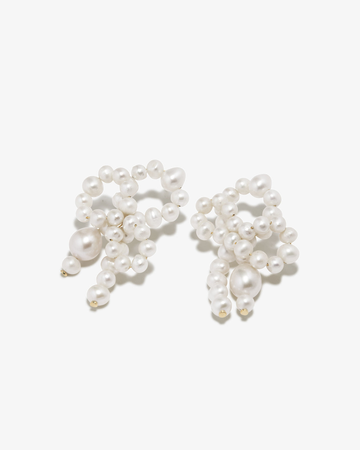 Completed Works – Pearl Bow Earrings