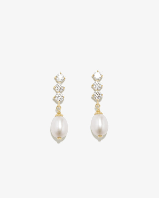 Completed Works – Pearl Drop Earrings