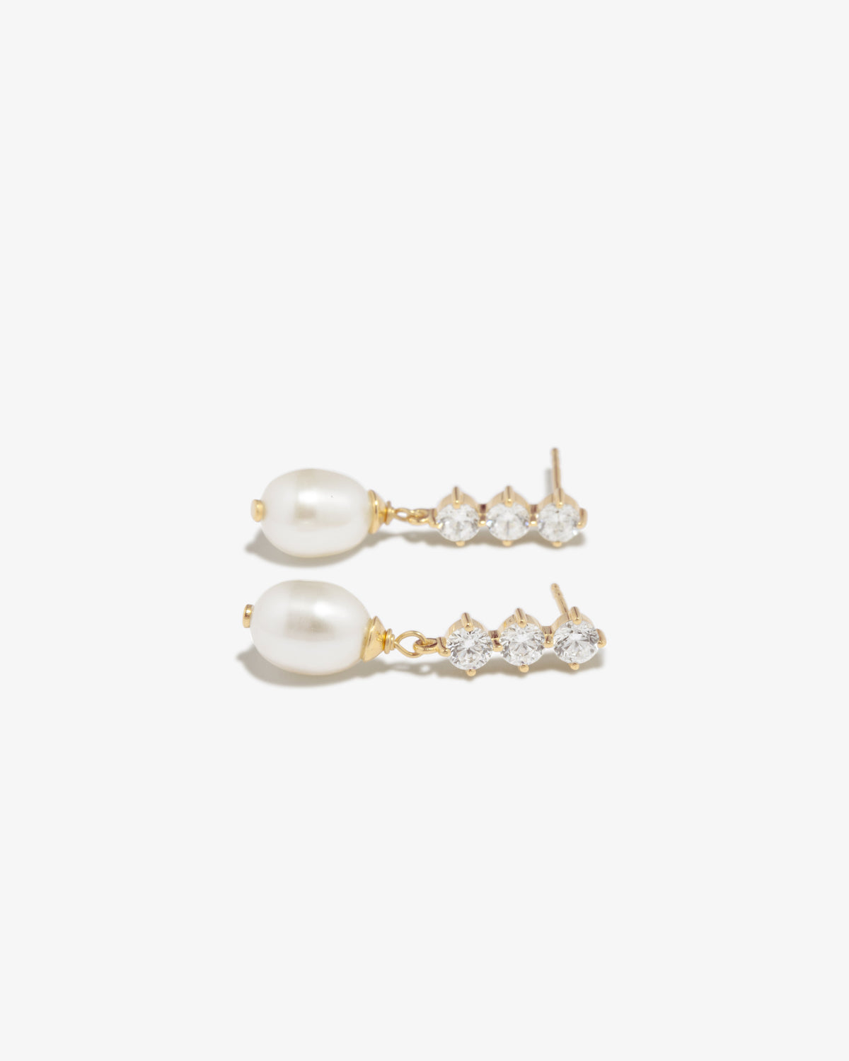 Completed Works – Pearl Drop Earrings