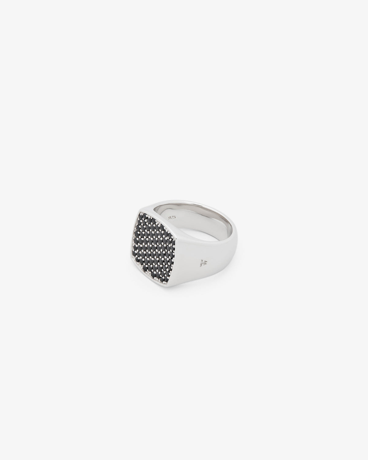 Tom Wood Pinkie Cushion Black Ring Spinel