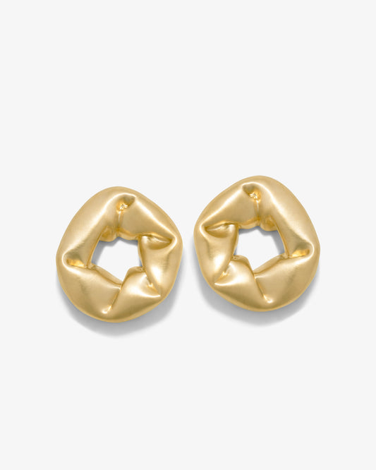 Completed Works – Oversized Scrunch Earrings