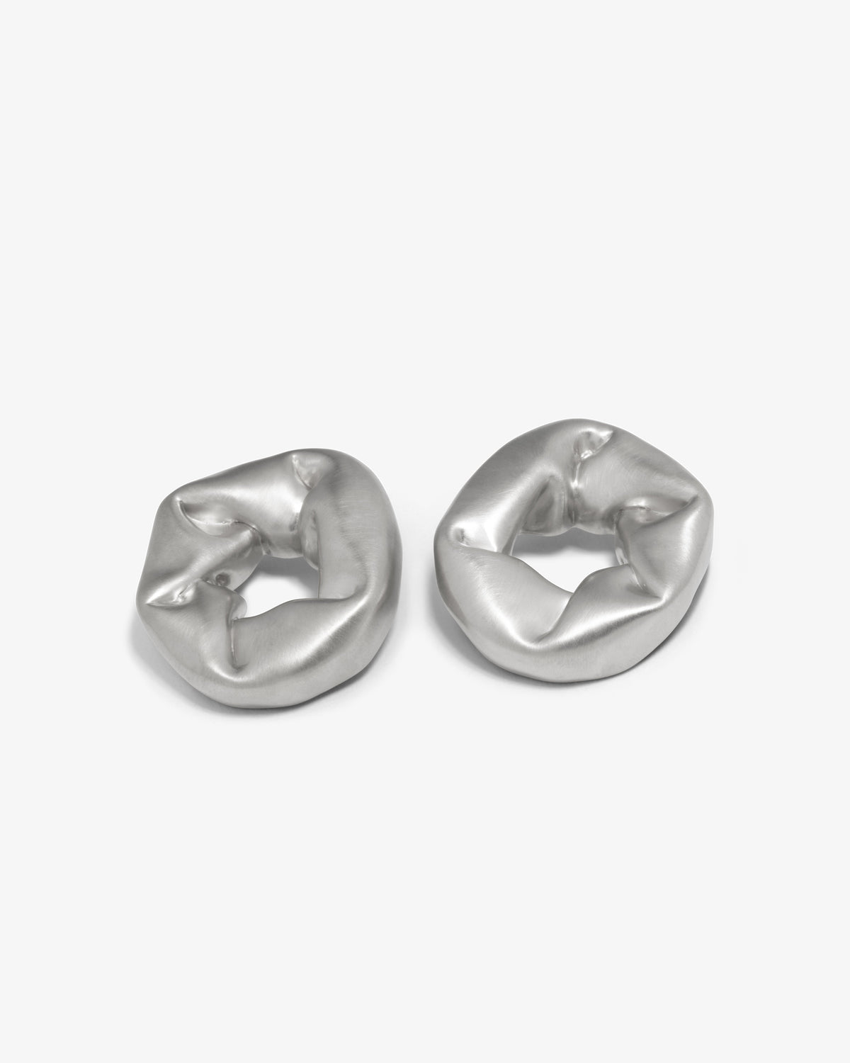 Completed Works – Oversized Scrunch Earrings