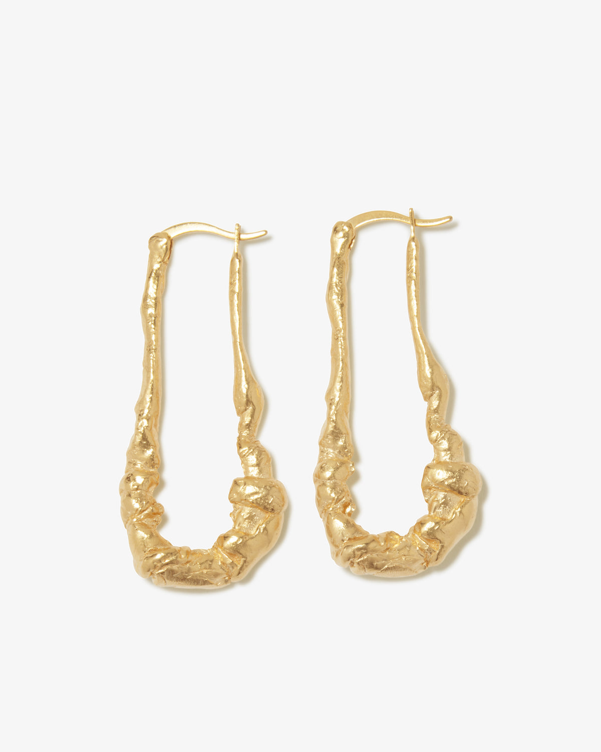 Completed Works – Elongated Hoop Earrings