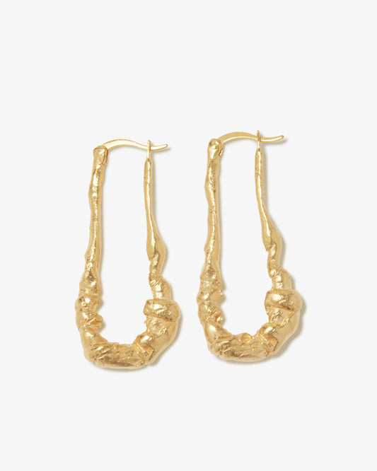 Completed Works – Elongated Hoop Earrings