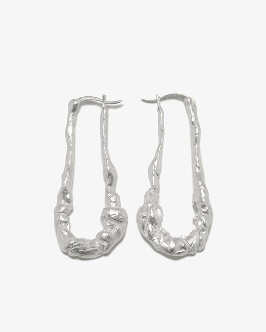 Completed Works – Elongated Hoop Earrings