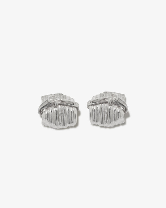 Completed Works – Knot Detail Textured Earrings