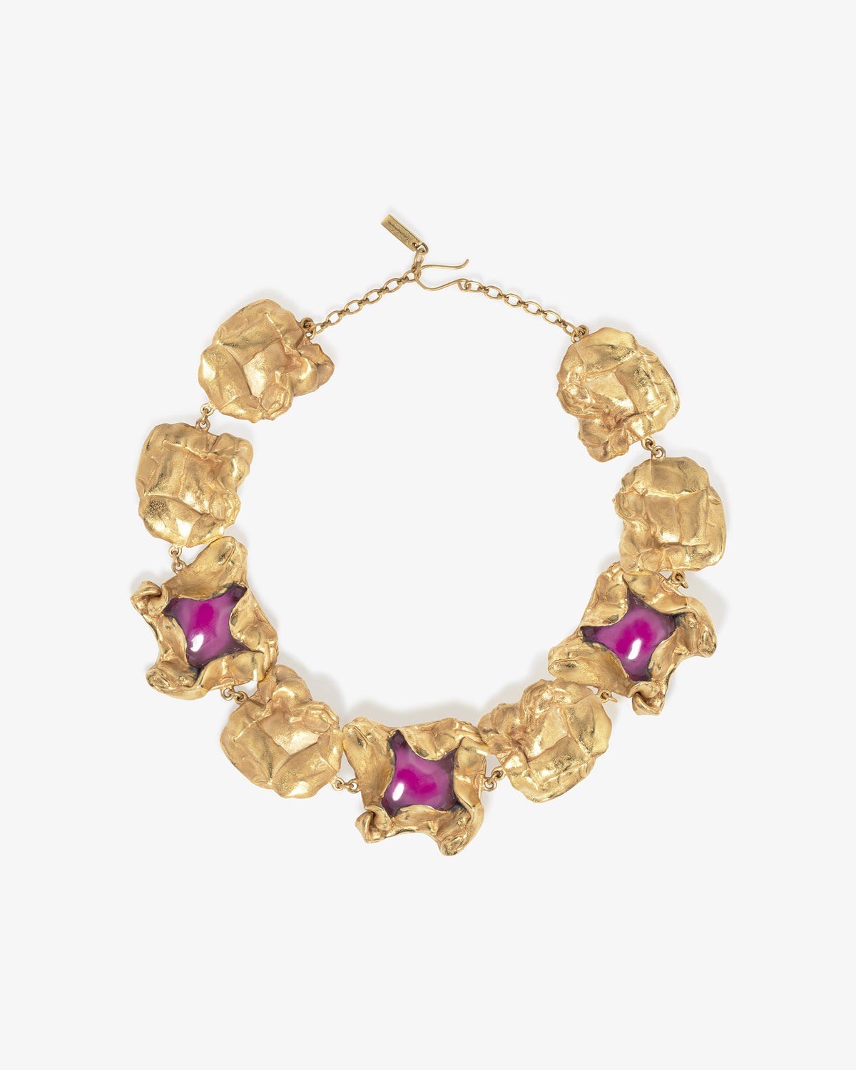 Completed Works – Fuchsia Resin Necklace