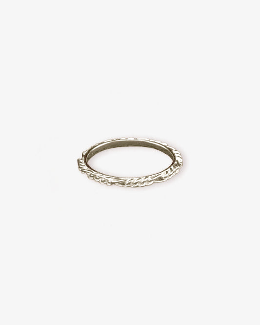 Wouters & Hendrix Gold 18K White Gold Figaro Chain Ring
