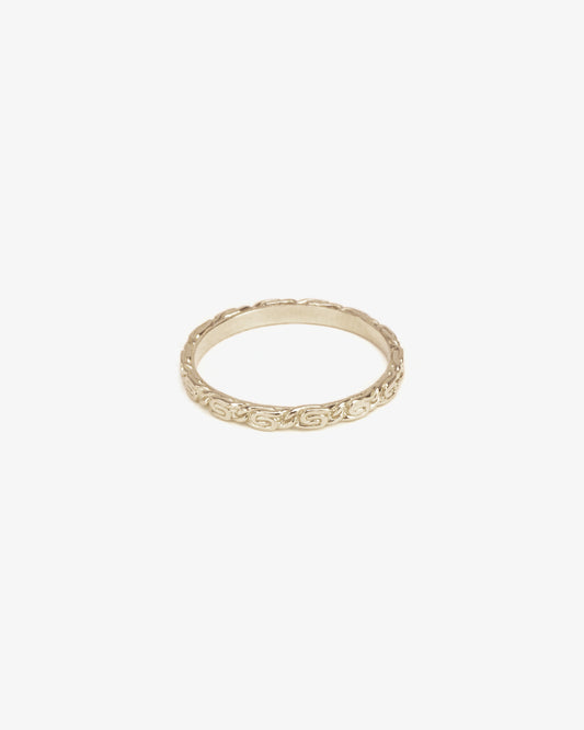 Wouters & Hendrix Gold 18K White Gold Snail Chain Ring