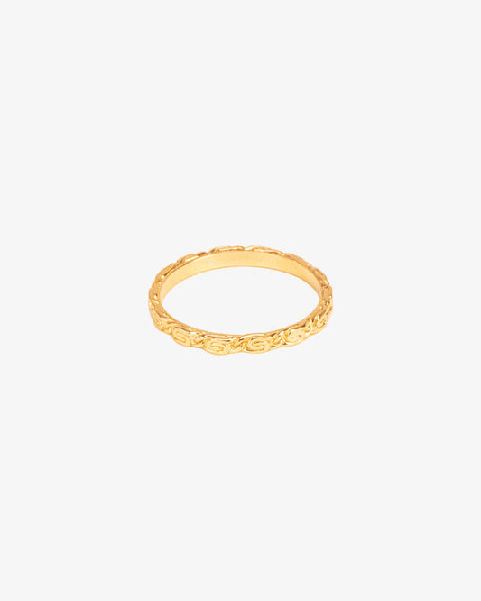 Wouters & Hendrix Gold 18K Gold Snail Chain Ring