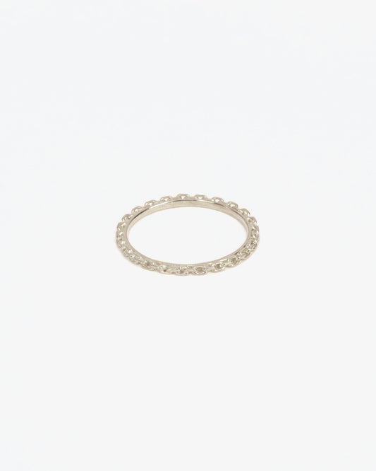 Wouters & Hendrix Gold 18K White Gold Trace Chain Ring