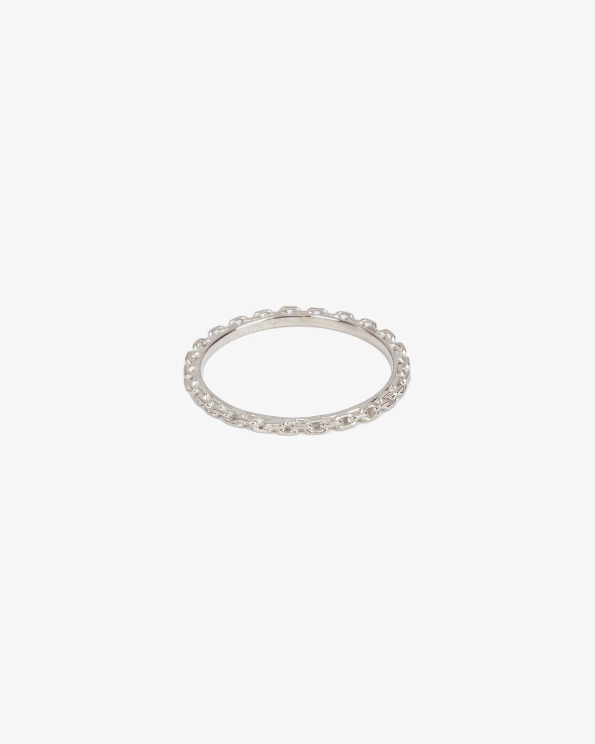 Wouters & Hendrix Gold 18K White Gold Trace Chain Ring