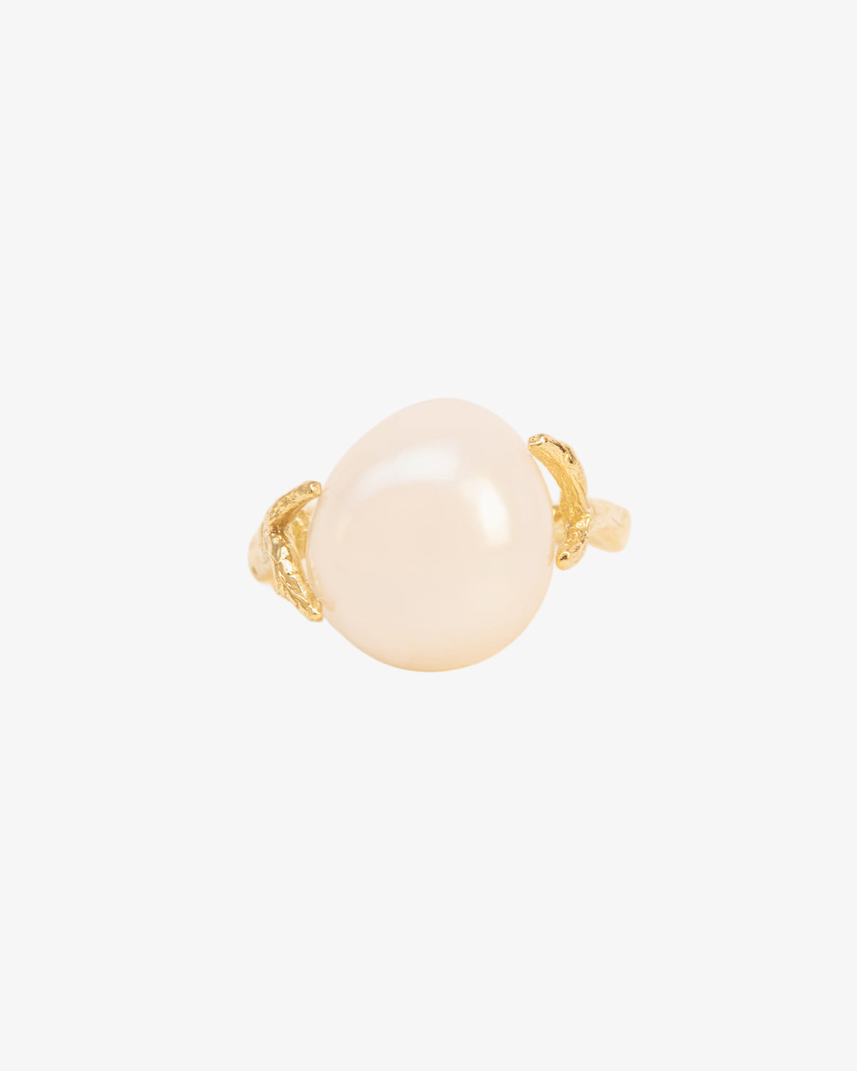 Wouters & Hendrix Gold 18K Gold Organic Pearl Ring