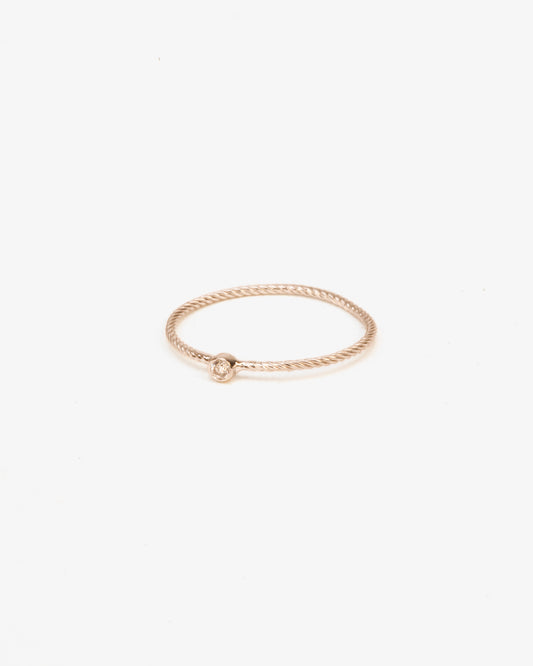 Wouters & Hendrix Gold 18K White Gold Twisted Diamond Ring