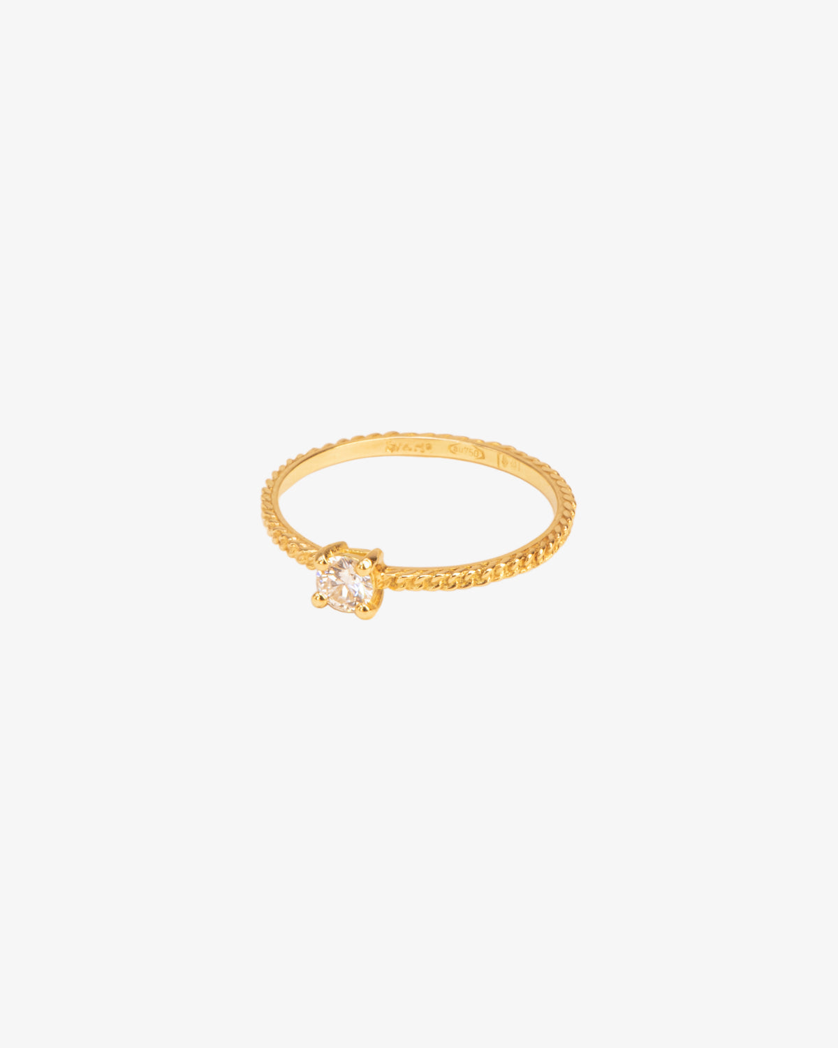 Wouters & Hendrix Gold 18K Gold Gourmet Chain Diamond Ring