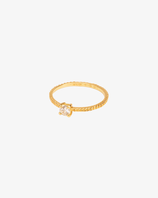 Wouters & Hendrix Gold 18K Gold Gourmet Chain Diamond Ring