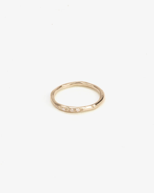 Wouters & Hendrix Gold 18K White Gold Organic Four Diamond Ring