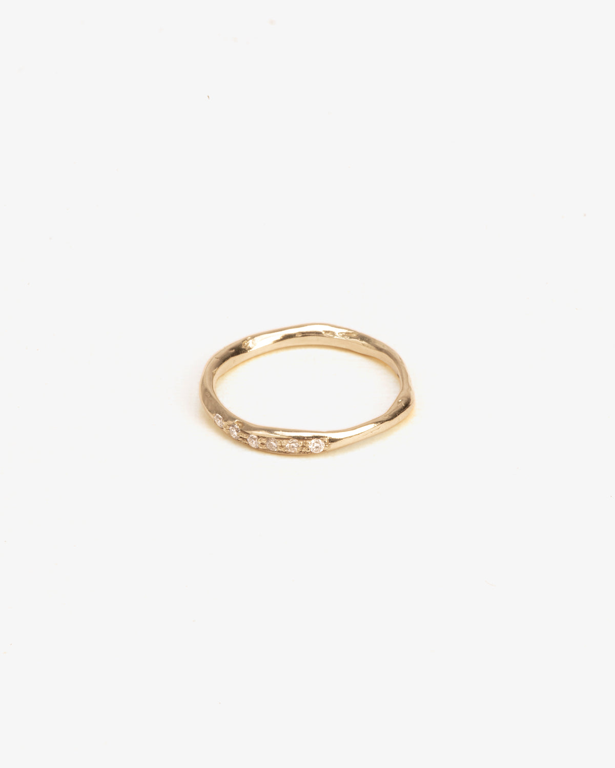 Wouters & Hendrix Gold 18K White Gold Organic Six Diamond Ring