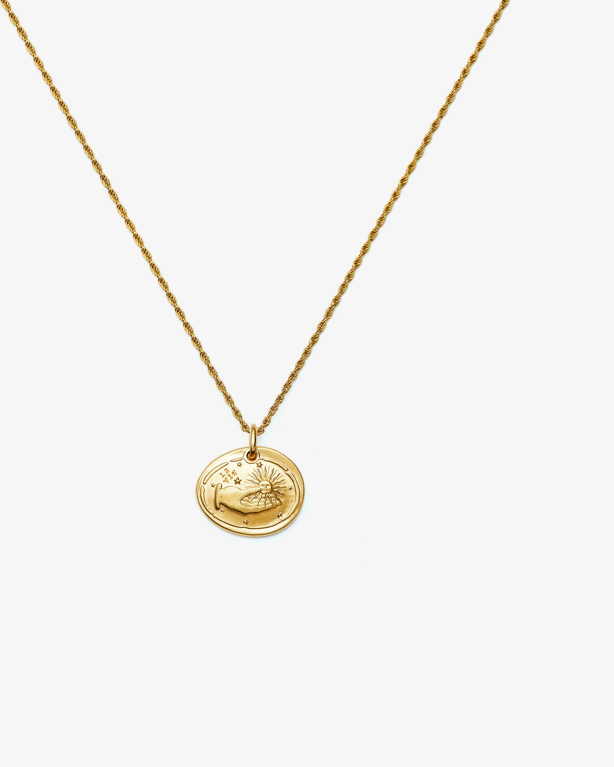 Missoma The Fortune Talisman Necklace in gold-plated brass