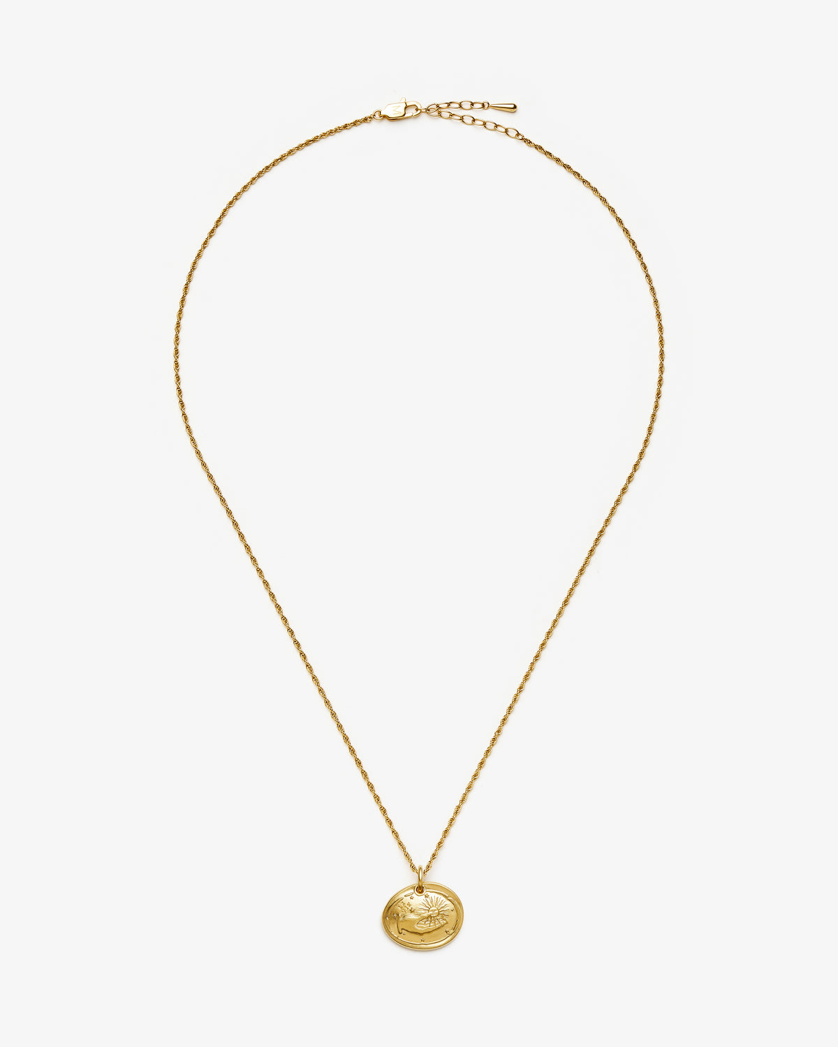 Missoma The Fortune Talisman Necklace in gold-plated brass, second view