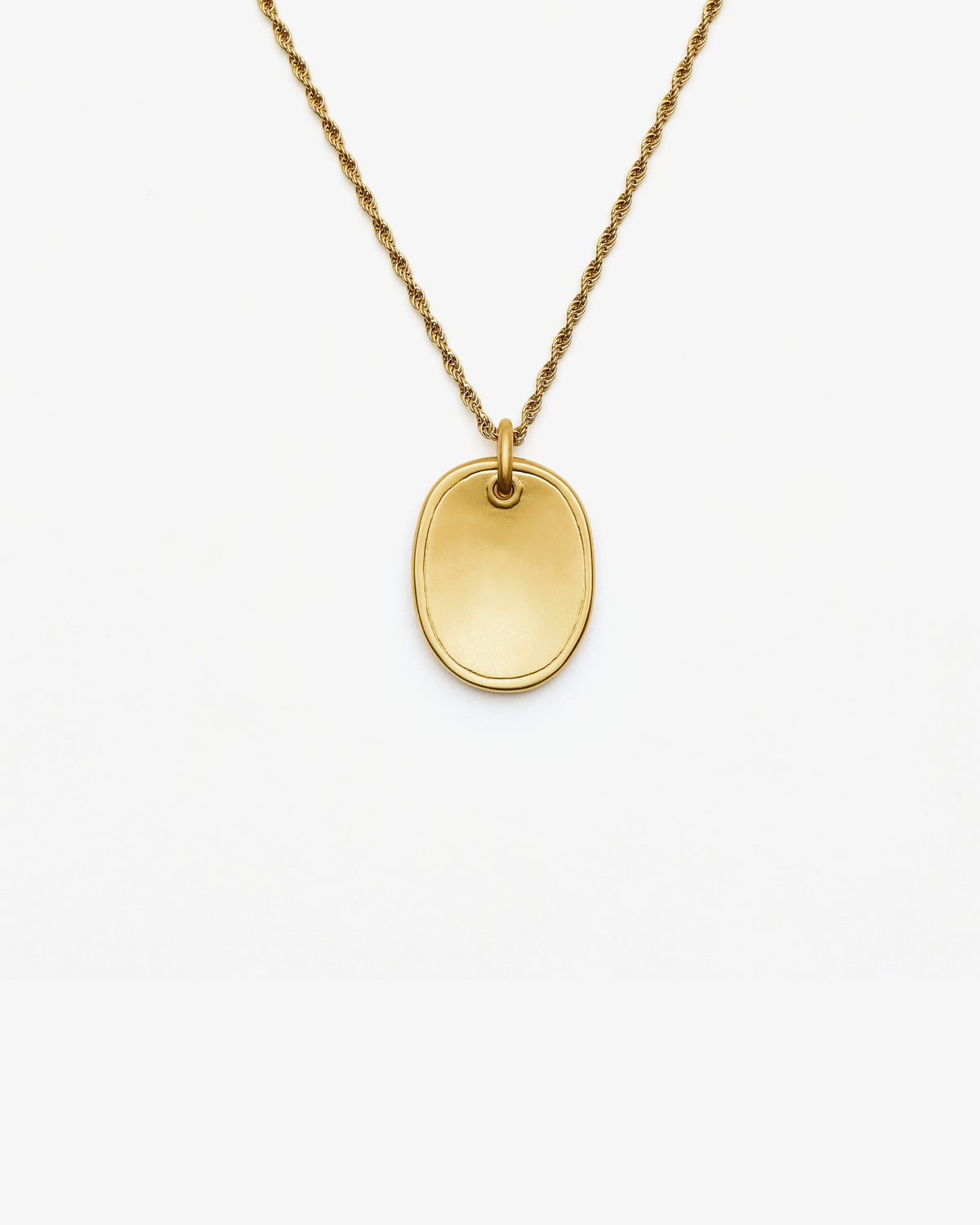 Missoma The Friendship Talisman Necklace in gold-plated brass, back view