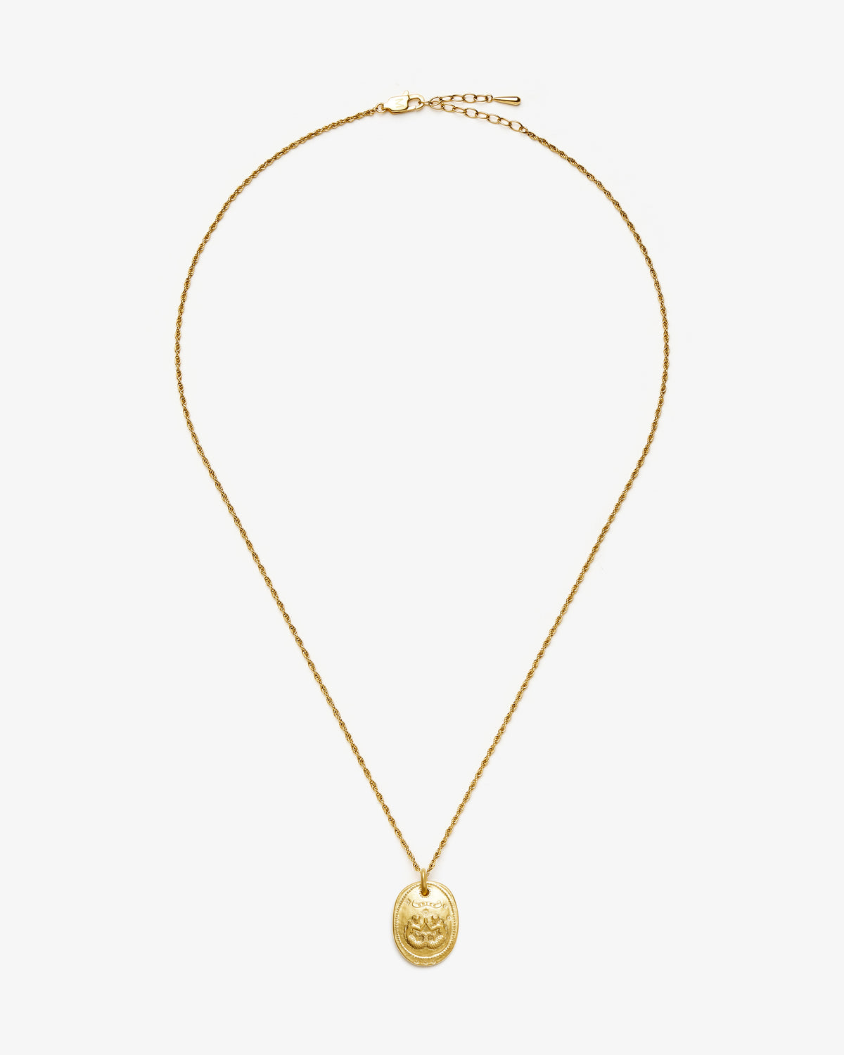 Missoma The Friendship Talisman Necklace in gold-plated brass, second view