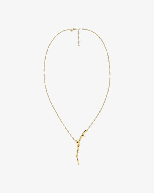 Rose Thorn Single Drop Pendant