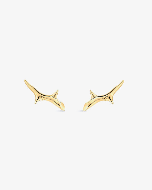 Shaun Leane Rose Thorn Climber Earrings