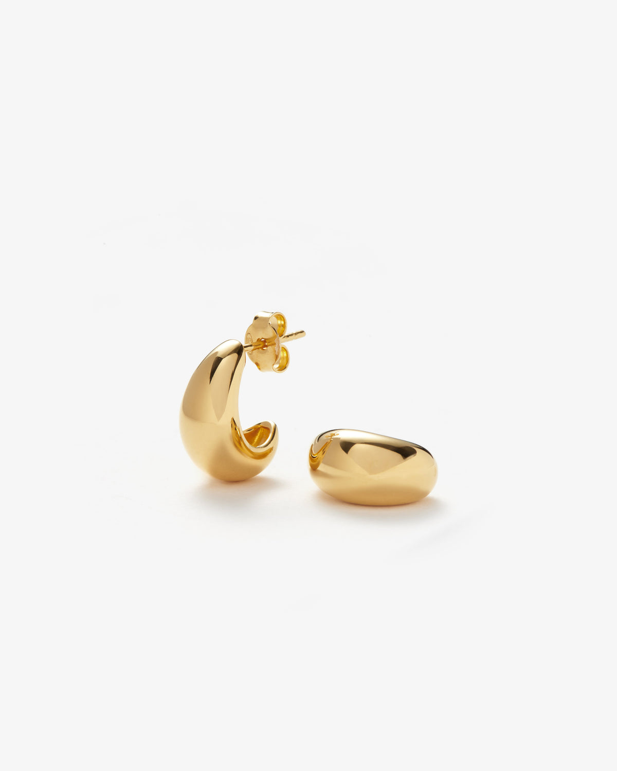 Missoma Savi Dome Mini Hoop Earrings in gold-plated brass