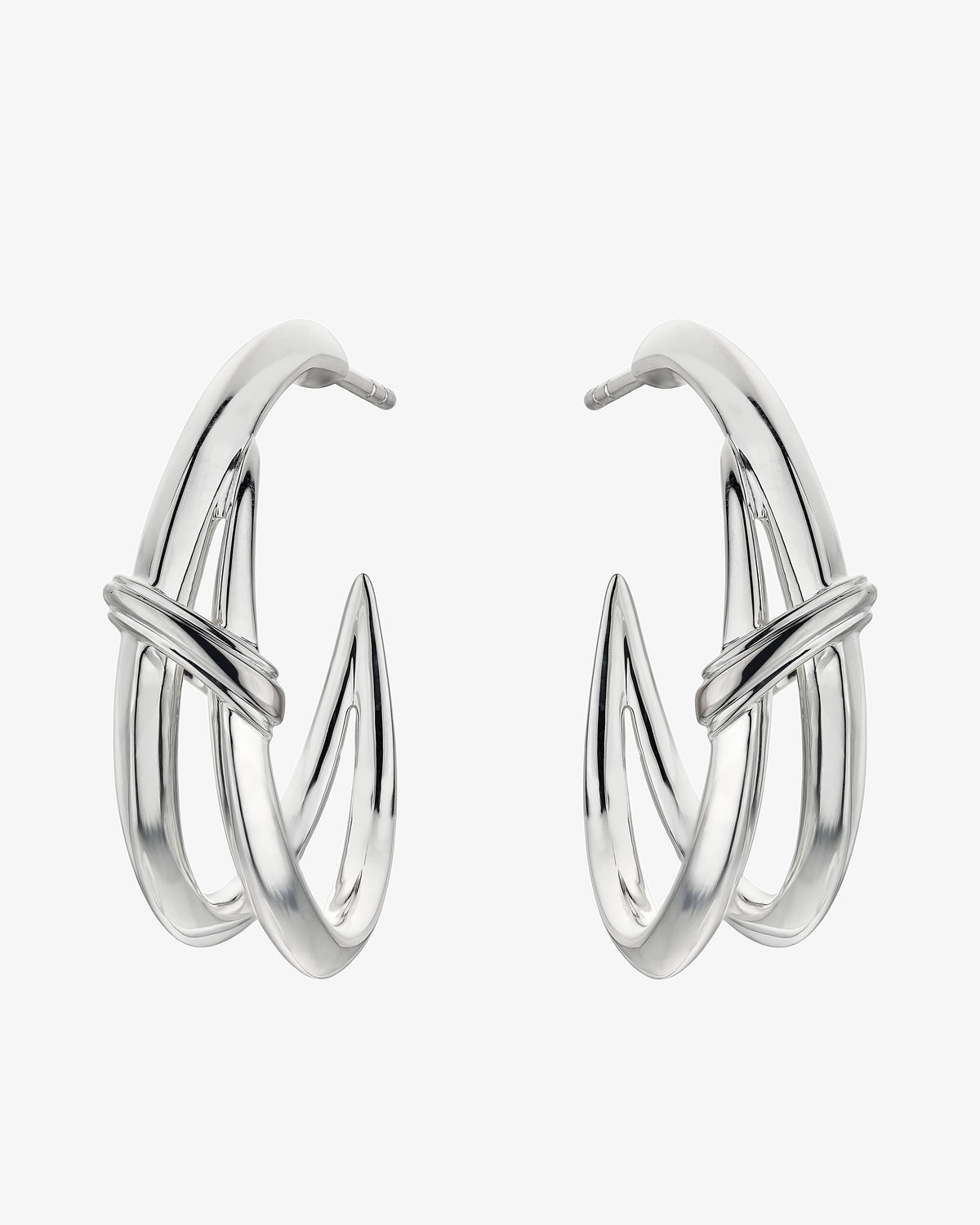 Shaun Leane Sabre Deco Twist Hoop Earrings