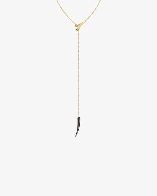 Shaun Leane Sabre Deco Long Jet Ceramic Necklace