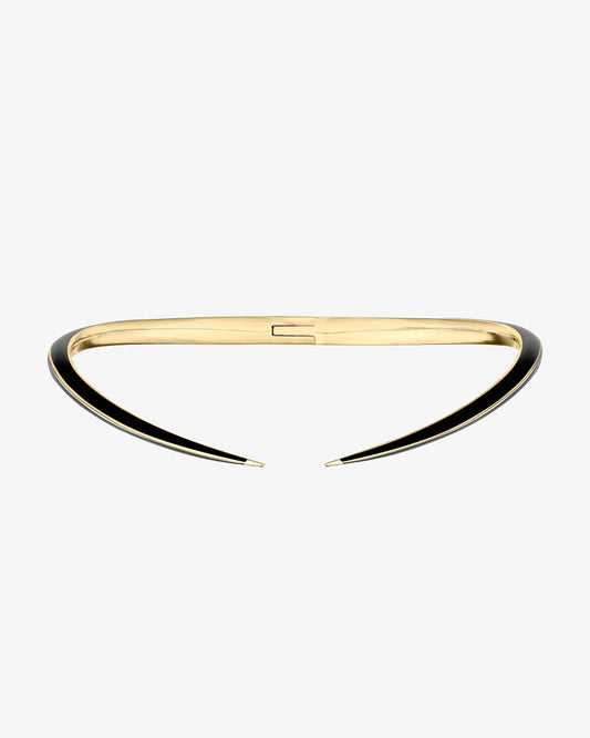 Shaun Leane Sabre Deco Jet Ceramic Torque Necklace