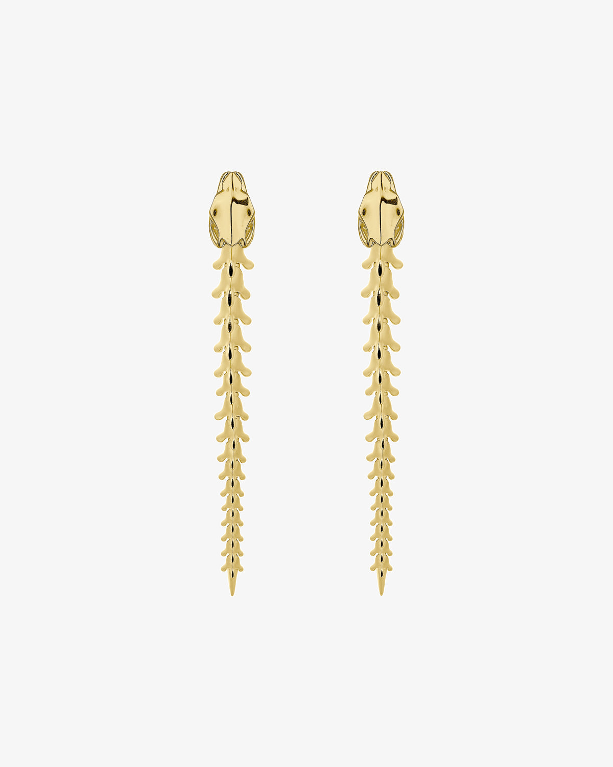 Serpent's Trace Drop Earrings